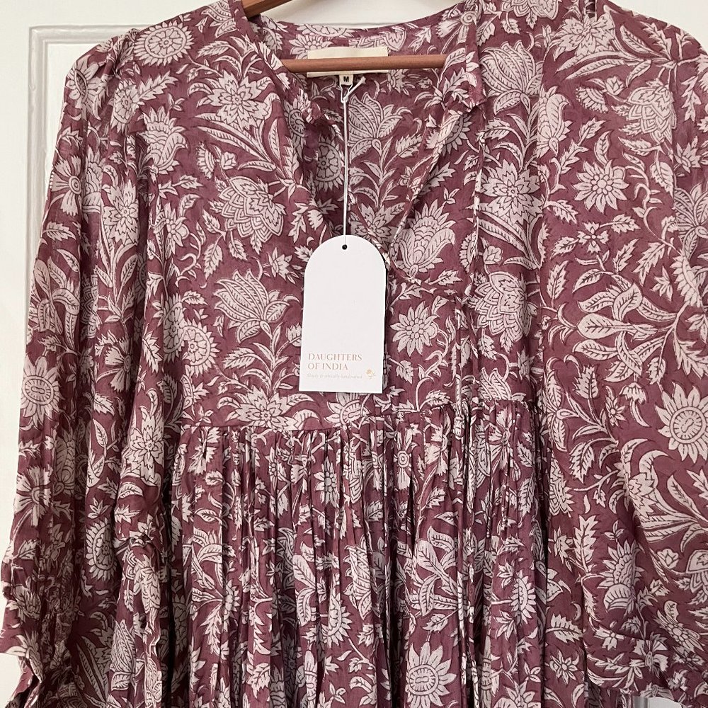 Daughers of India Kyra Midi Dress New with Tags Musk
